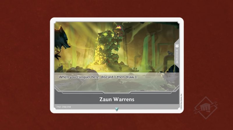 Possiamo dedurre molto dal design preliminare delle carte che sono state mostrate nel video ma non tutto: chi sceglie quali campi di battaglia vengono messi in campo?