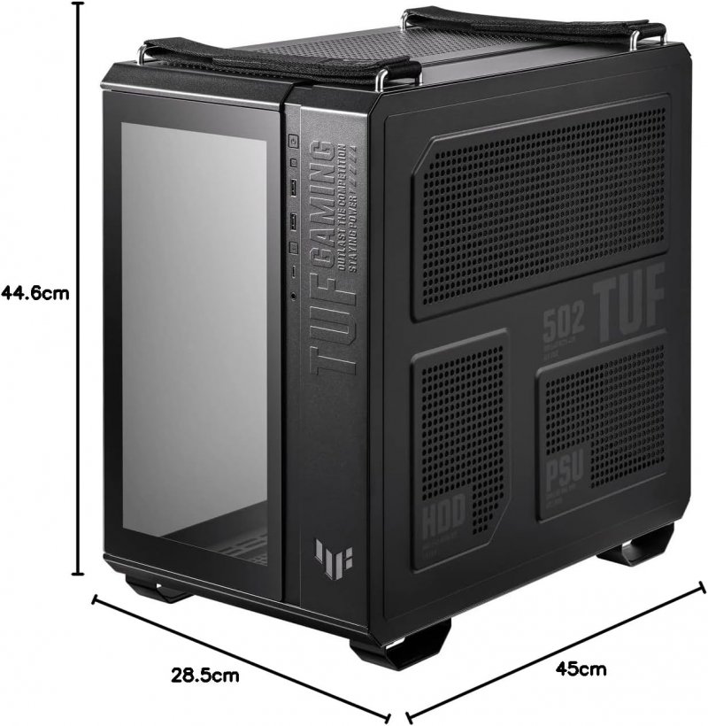 Le misure del case Mid ATX ASUS TUF Gaming GT502 Chassis