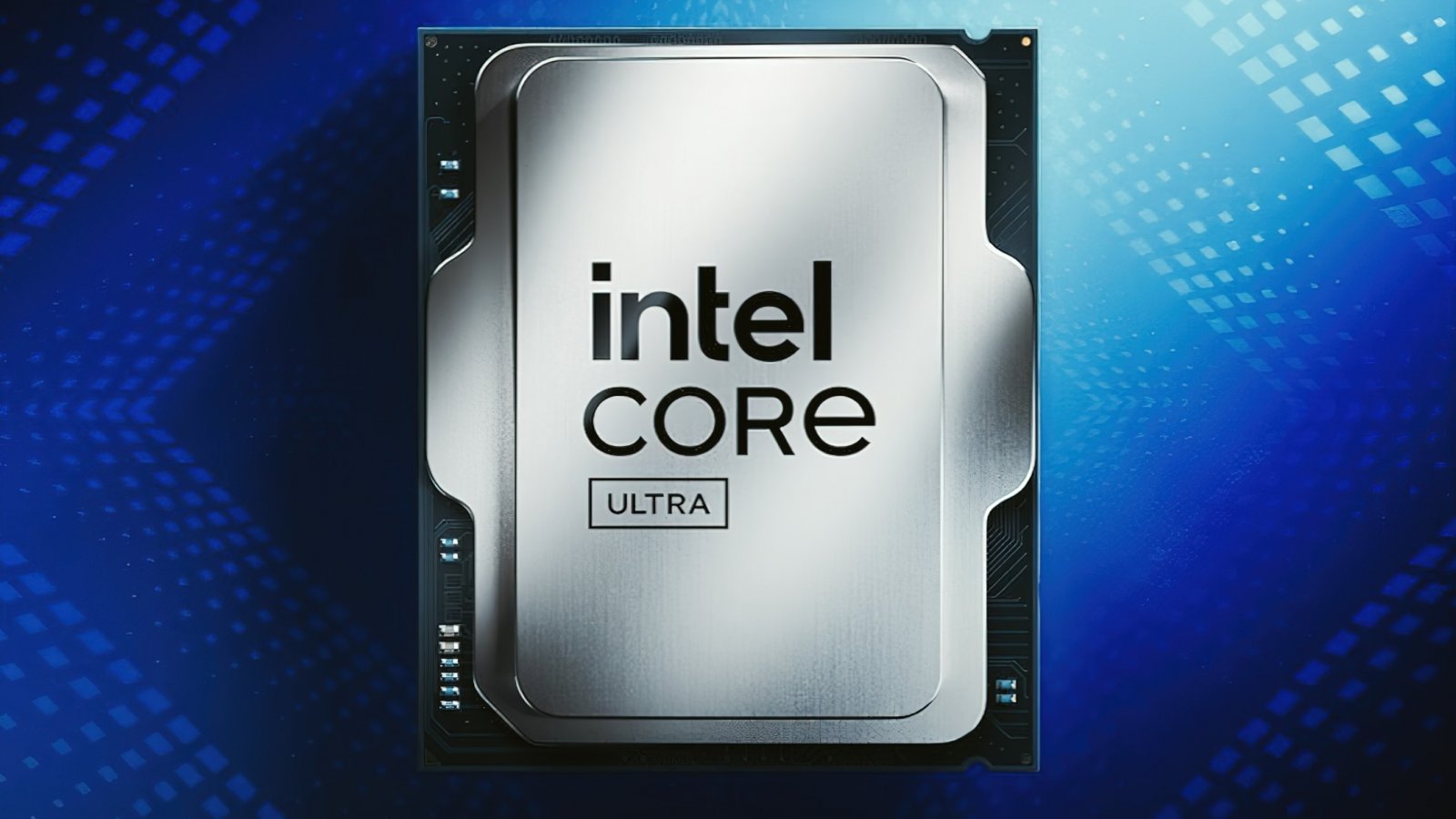 Un render dei nuovi processori desktop Intel Core Ultra