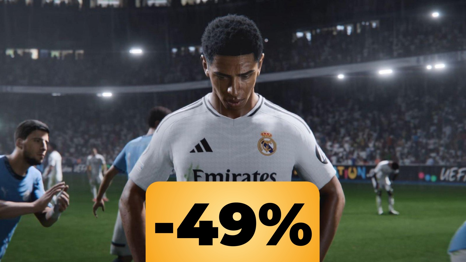 Un giocatore di calcio di EA Sports FC 25 e lo sconto di Amazon