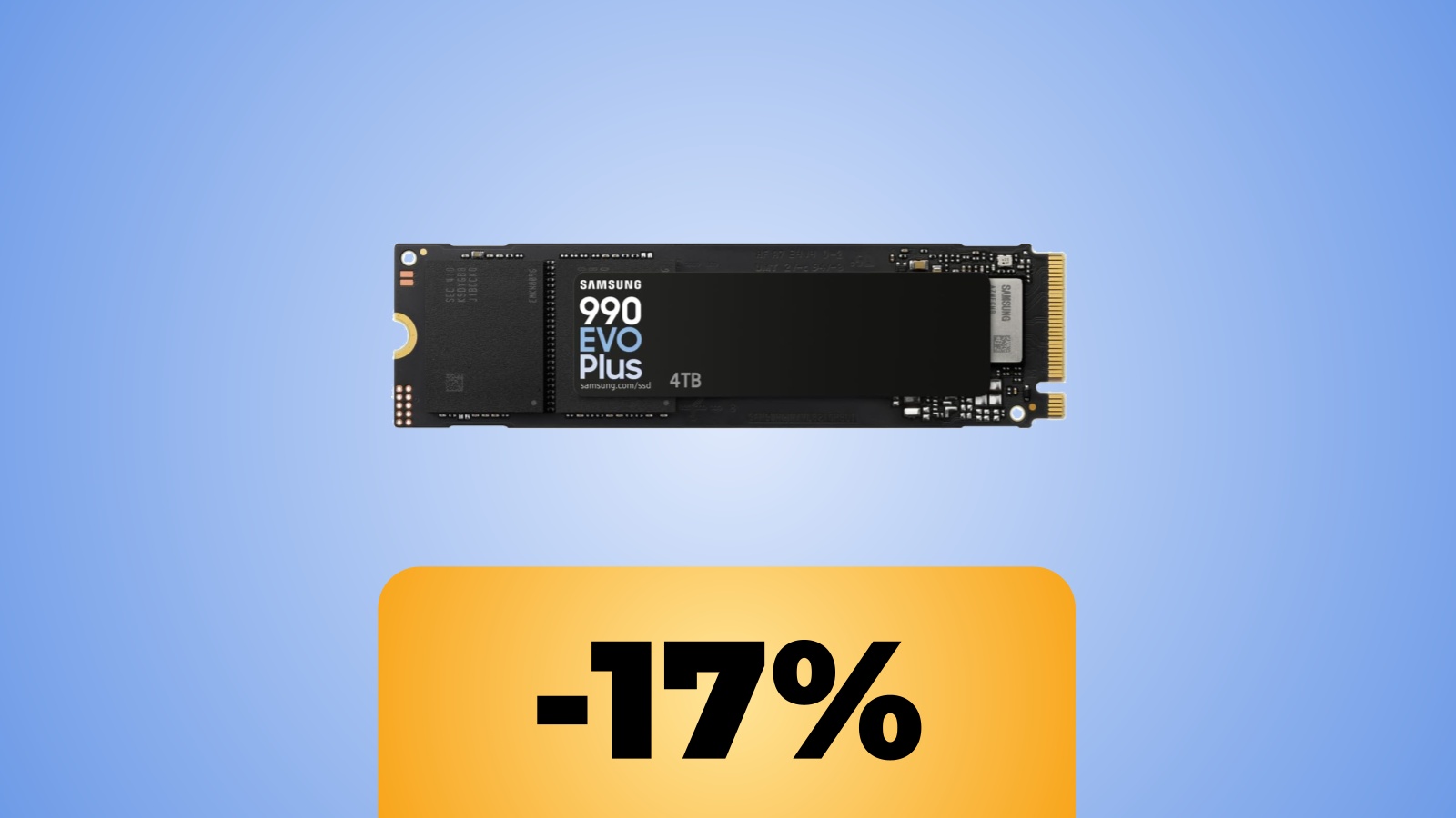 Samsung Memorie MZ-V9S4T0BW 990 EVO Plus e lo sconto di Amazon