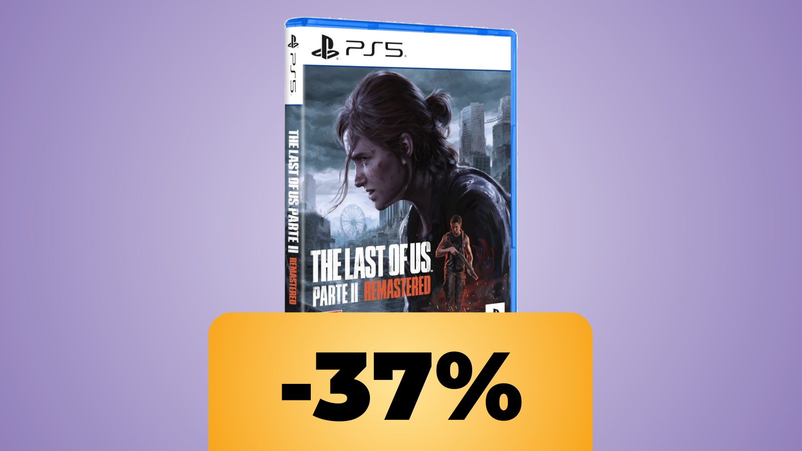 La confezione di The Last of Us Parte II Remastered con sotto l'offerta Amazon