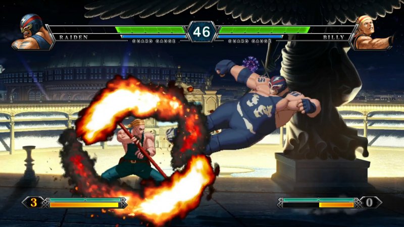 Un combattimento in The King of Fighters 13: Global Match