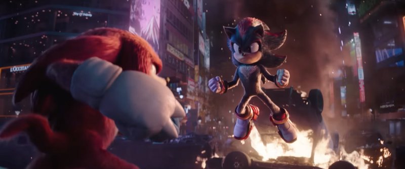 L'introduzione di Shadow consiste nel suo mandare al tappeto Sonic, Knuckles e Tails in pochissime mosse L'introduzione di Shadow consiste nel suo mandare al tappeto Sonic, Knuckles e Tails in pochissime mosse