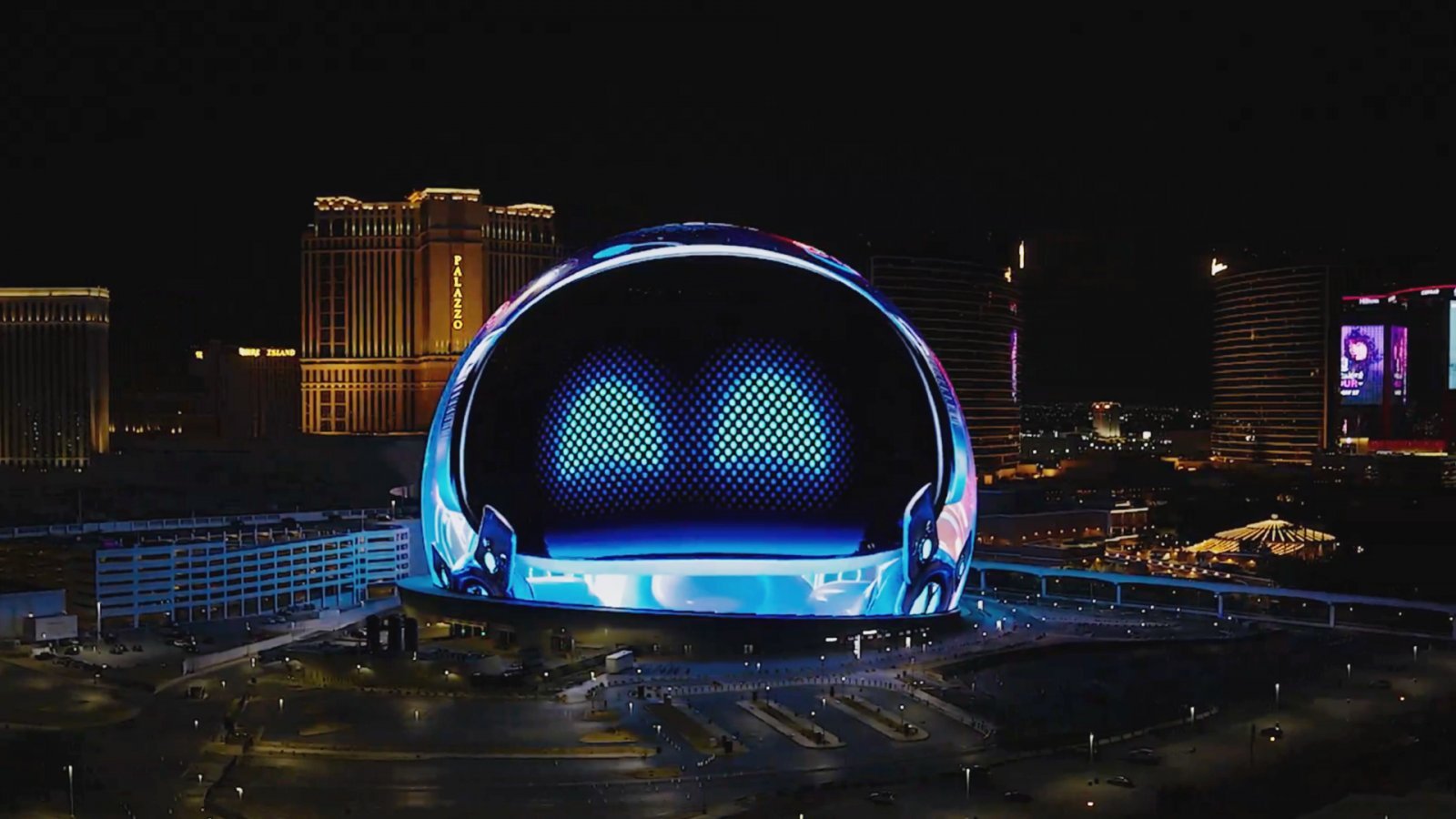 Astro Bot sul Las Vegas Sphere