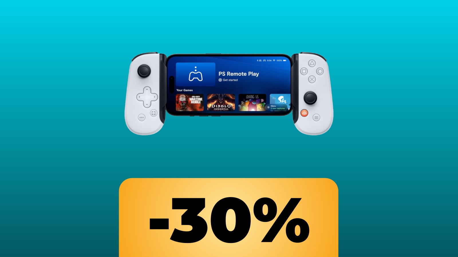 controller BACKBONE One Mobile Gaming e lo sconto di Amazon