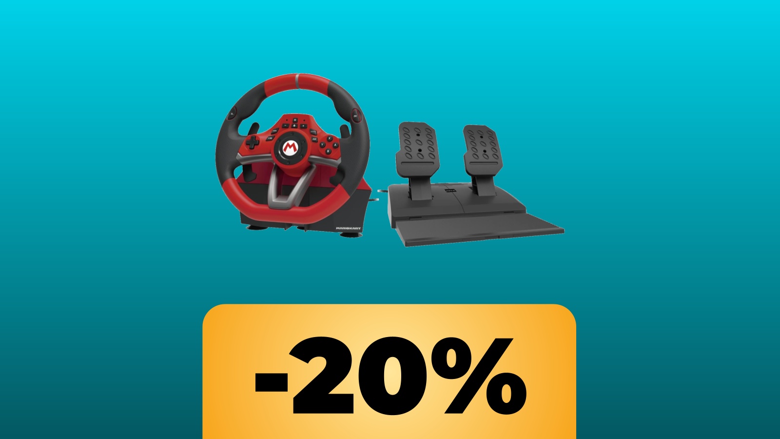 Hori USB Kart Racing Wheel Pro Deluxe e lo sconto di Amazon