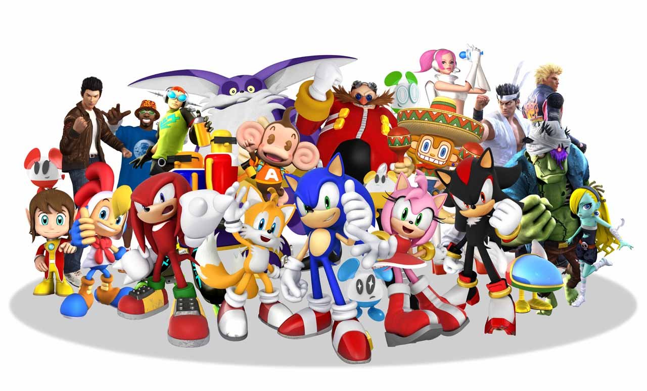 Alcuni dei personaggi iconici di Sega