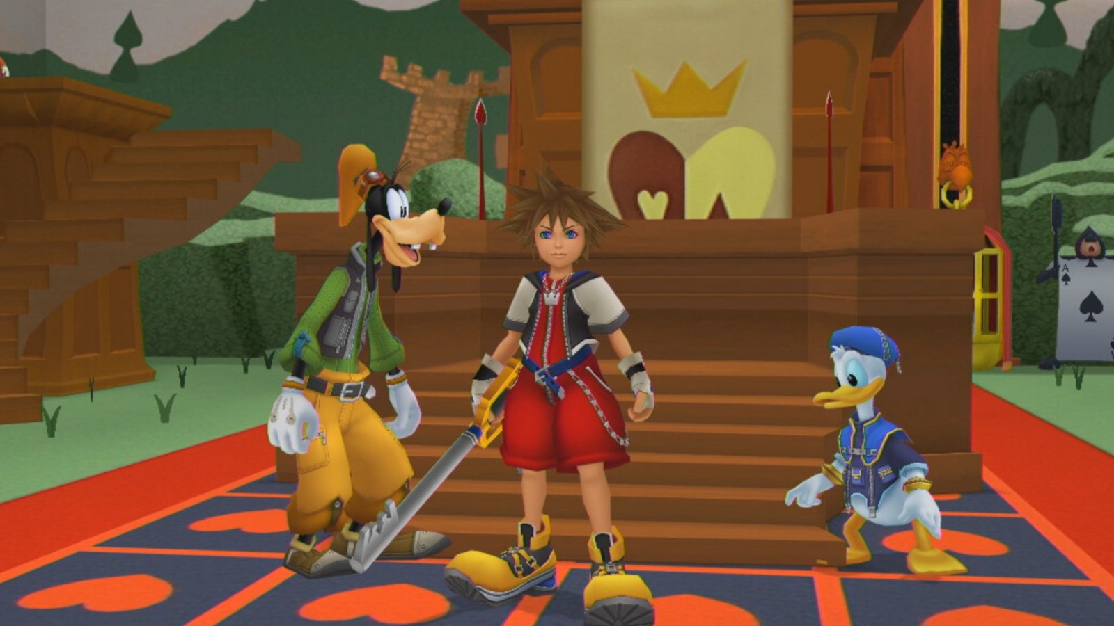 Pippo, Sora e Paperino in Kingdom Hearts