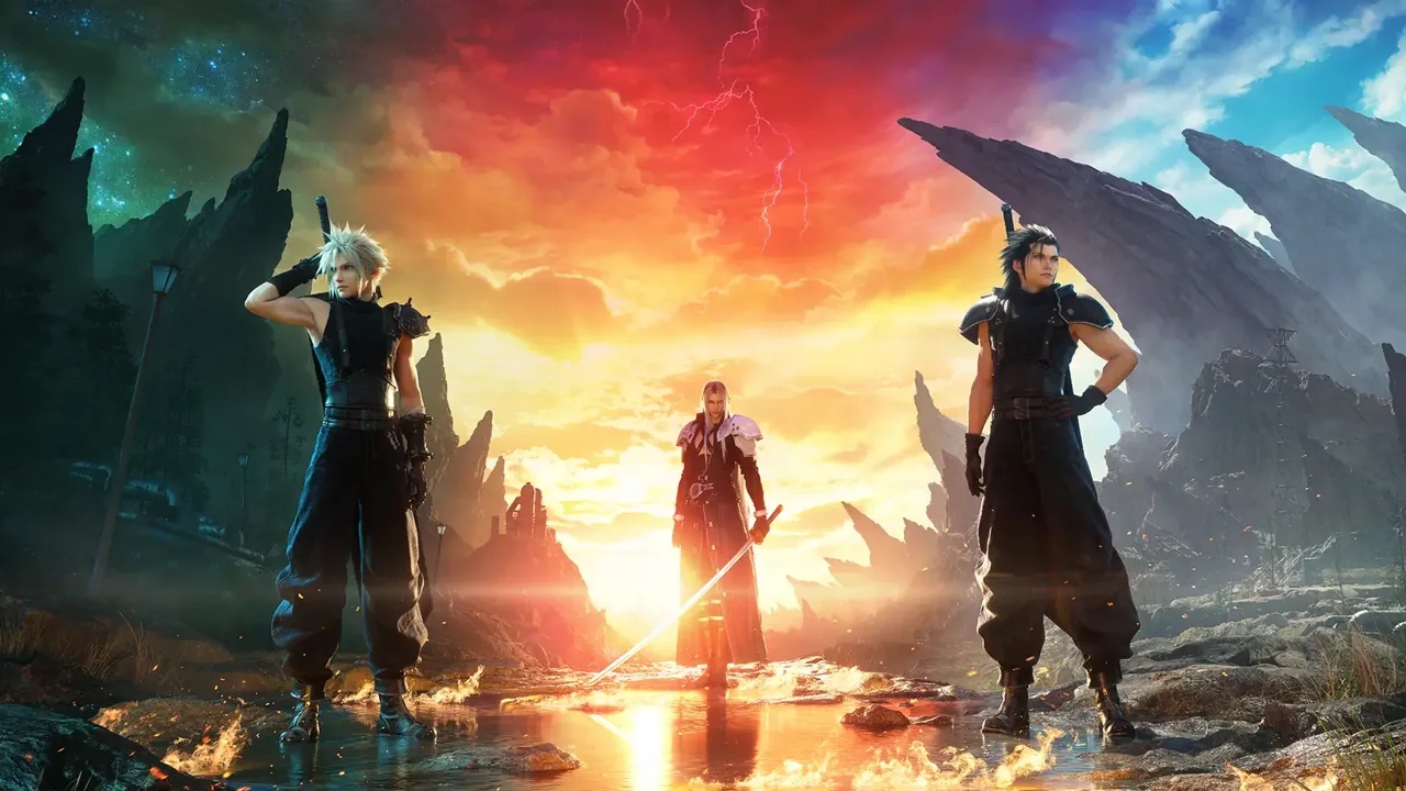 Cloud, Sephiroth e Zack da Final Fantasy 7 Rebirth
