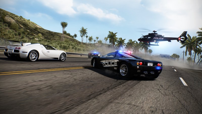 Una delle vetture della polizia che possiamo guidare in Need for Speed: Hot Pursuit Remastered