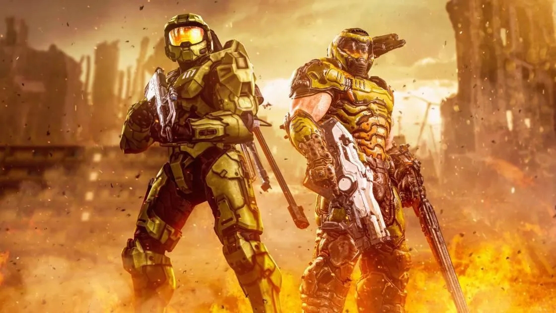 Master Chief e DOOM Slayer