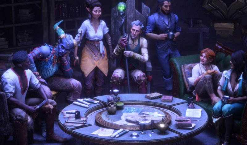 In Dragon Age: The Veilguard i protagonisti si siedono spesso a un tavolo per fare il riassunto di quello che è successo pochi minuti prima