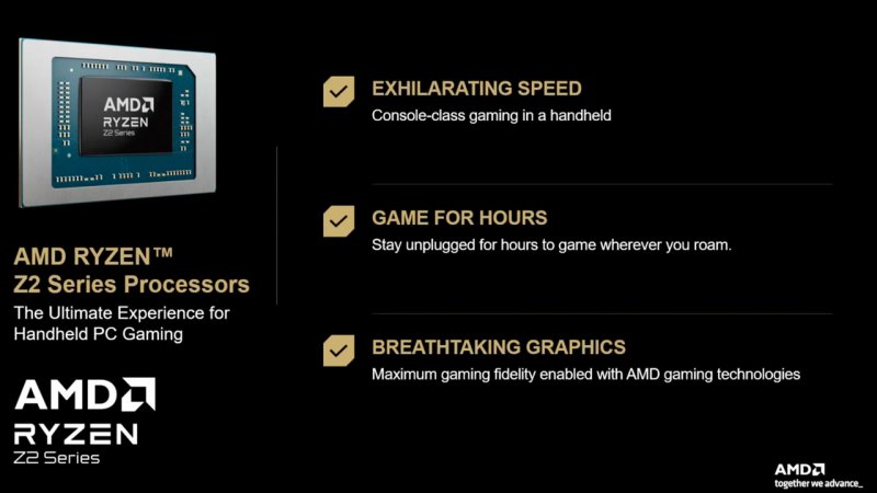 Nuova serie AMD Ryzen Z2