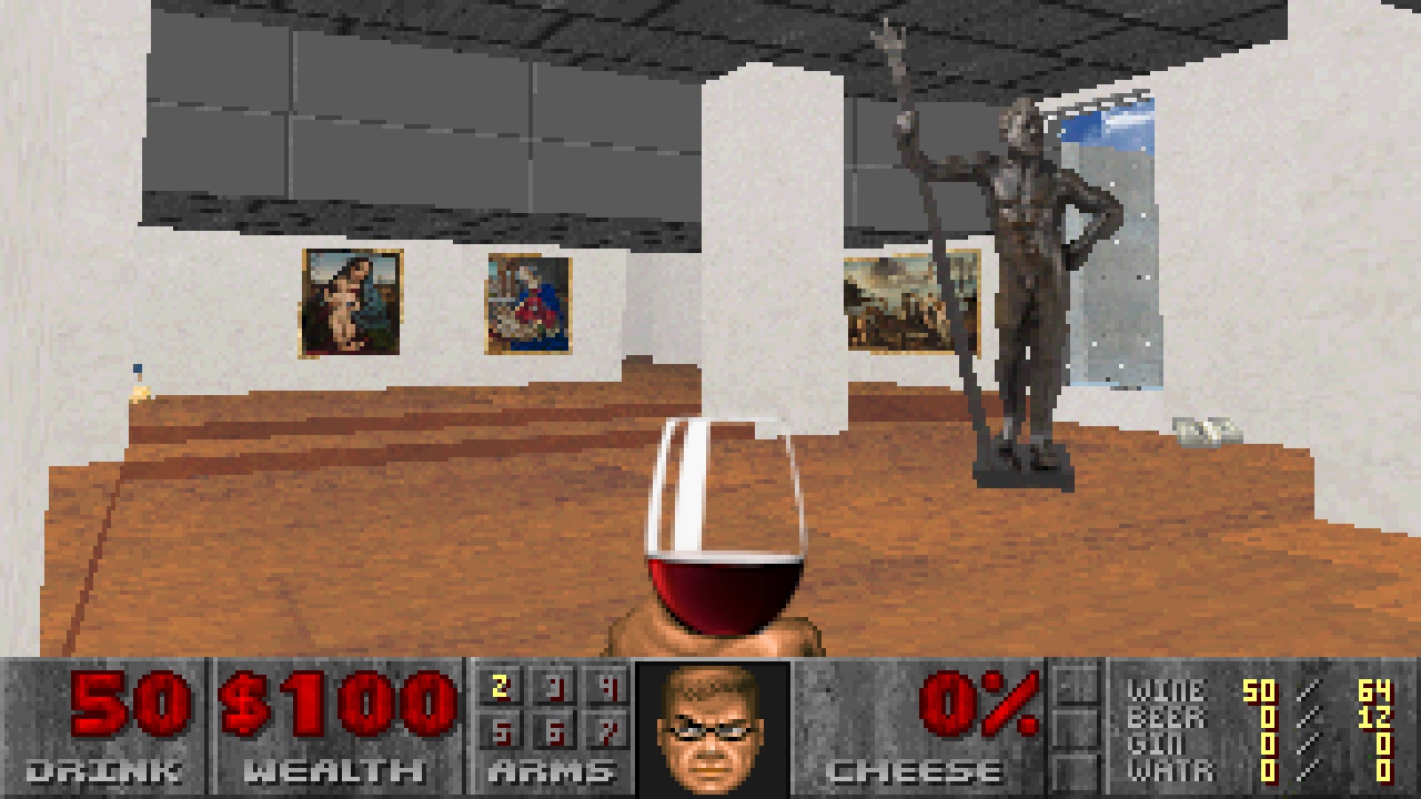 Una mod di Doom consente di diventare uno snob in visita a una galleria d'arte