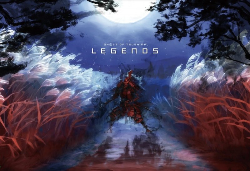 La locandina dell'anime di Ghost of Tsushima La locandina dell'anime di Ghost of Tsushima