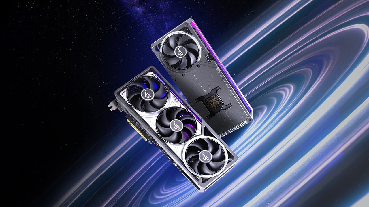 La serie NVIDIA RTX 50 con 4 ventole di ROG