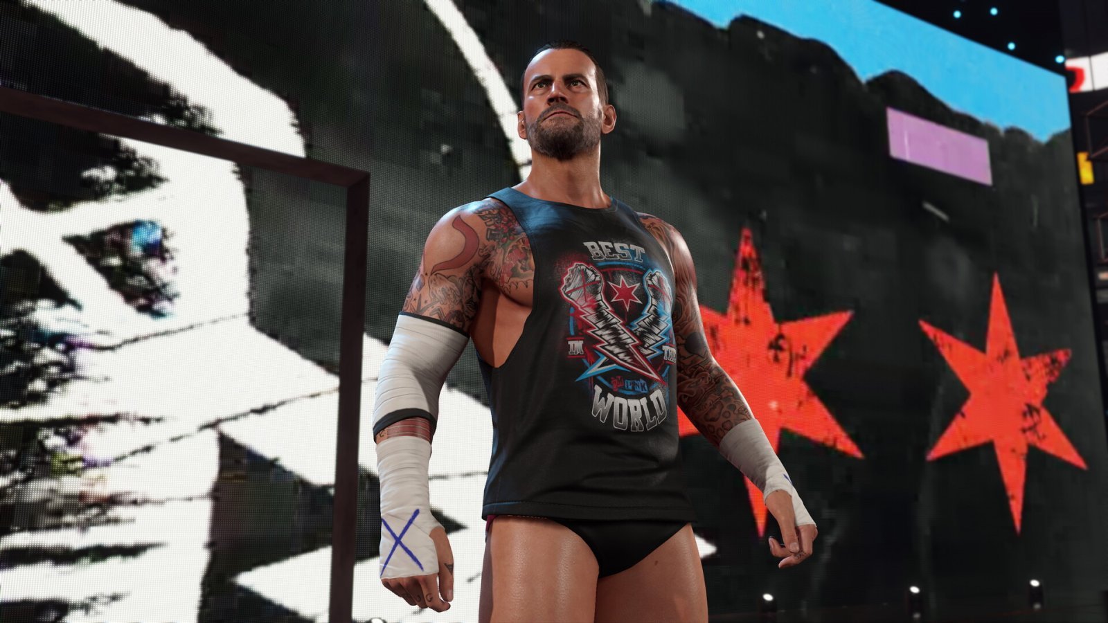 Un lottatore di WWE 2K25