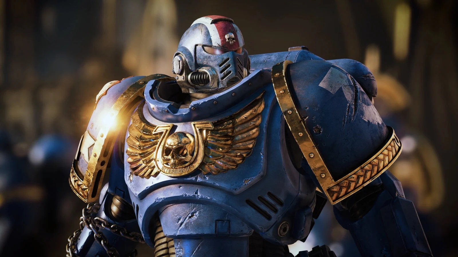 Uno Space Marine di Warhammer 40.000