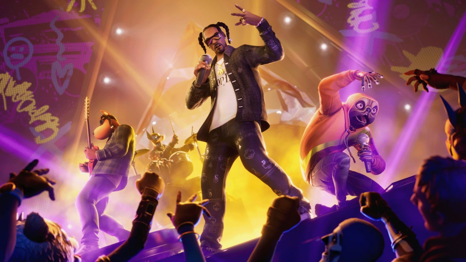 Snoop Dogg in un artwork di Fortnite Festival