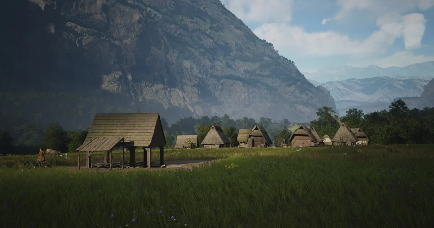 Una delle nuove mappe dell'ultimo aggiornamento di Manor Lords
