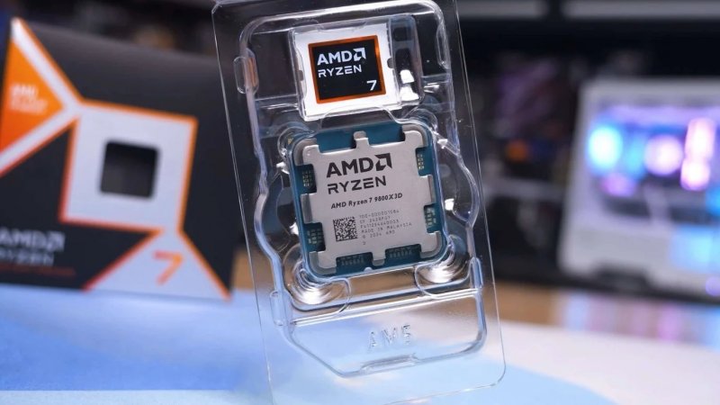 Il processore Ryzen 9800X3D.