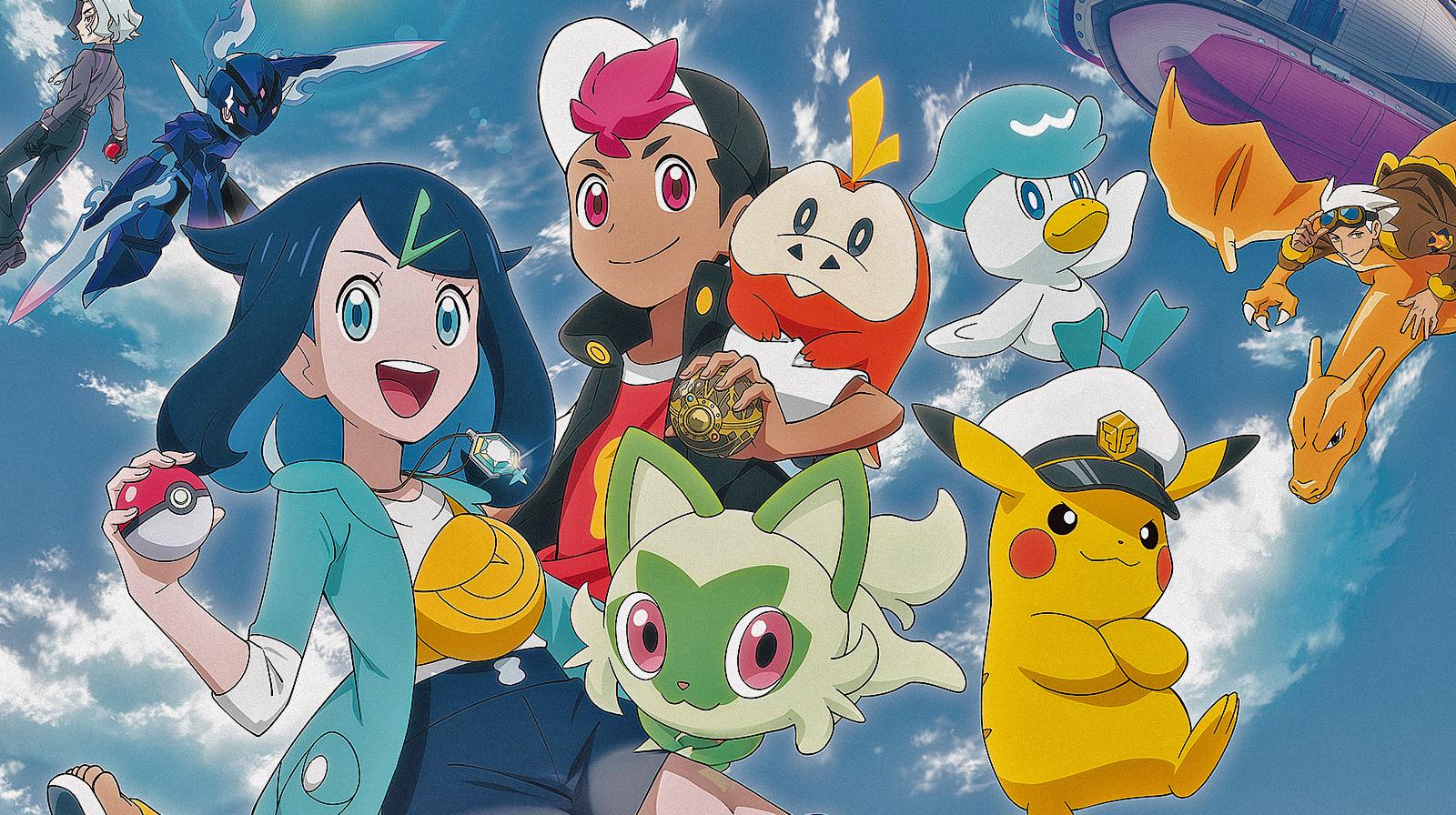 Un'illustrazione di Orizzonti Pokémon
