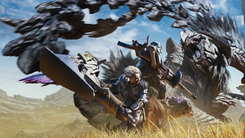 Artwork di copertina di Monster Hunter Wilds