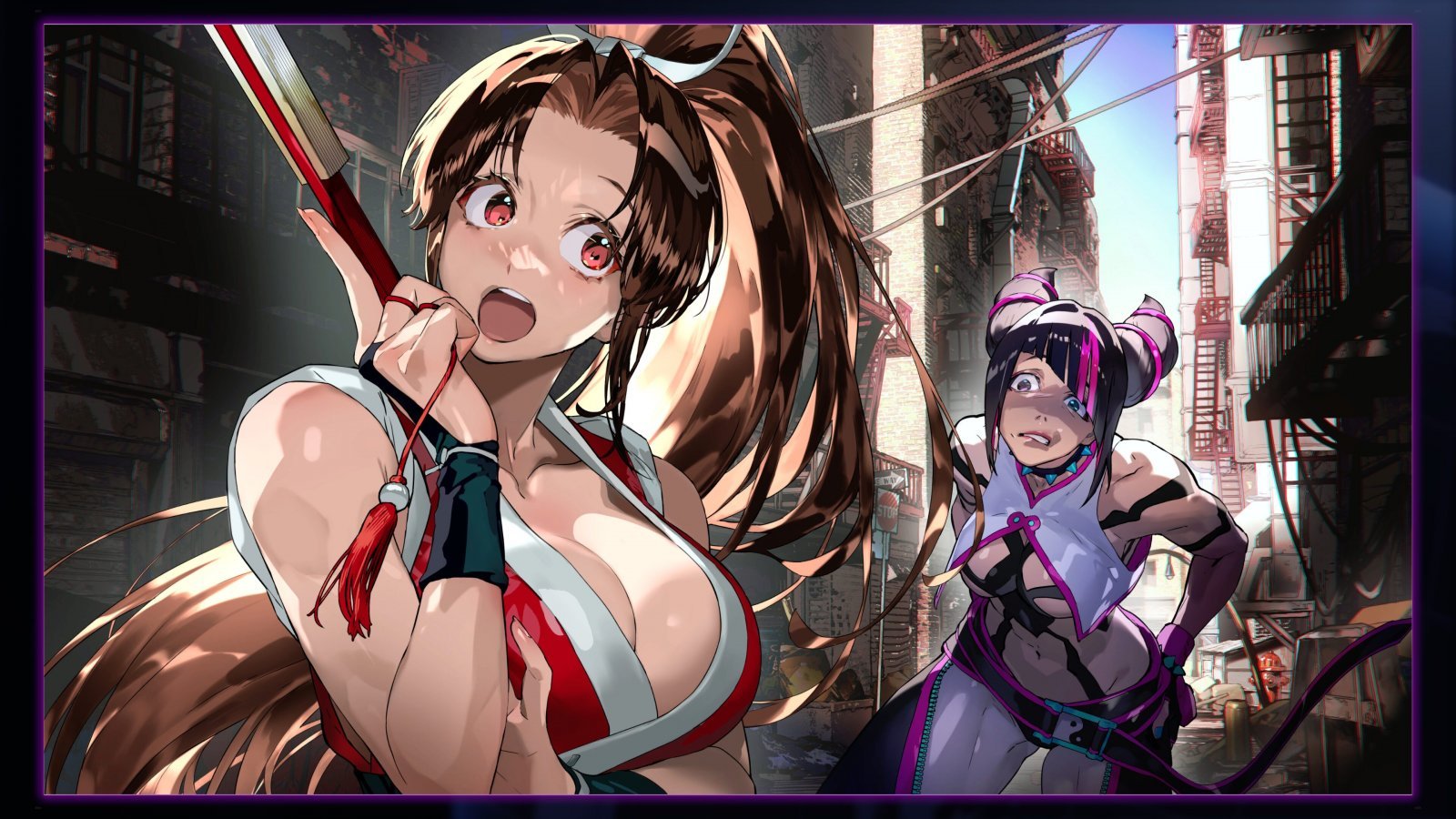 Un'illustrazione con Mai Shiranui in Street Fighter 6