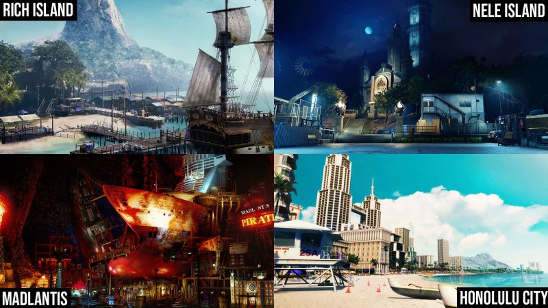 Le Quattro Ambientazioni Di Pirate Yakuza In Hawaii