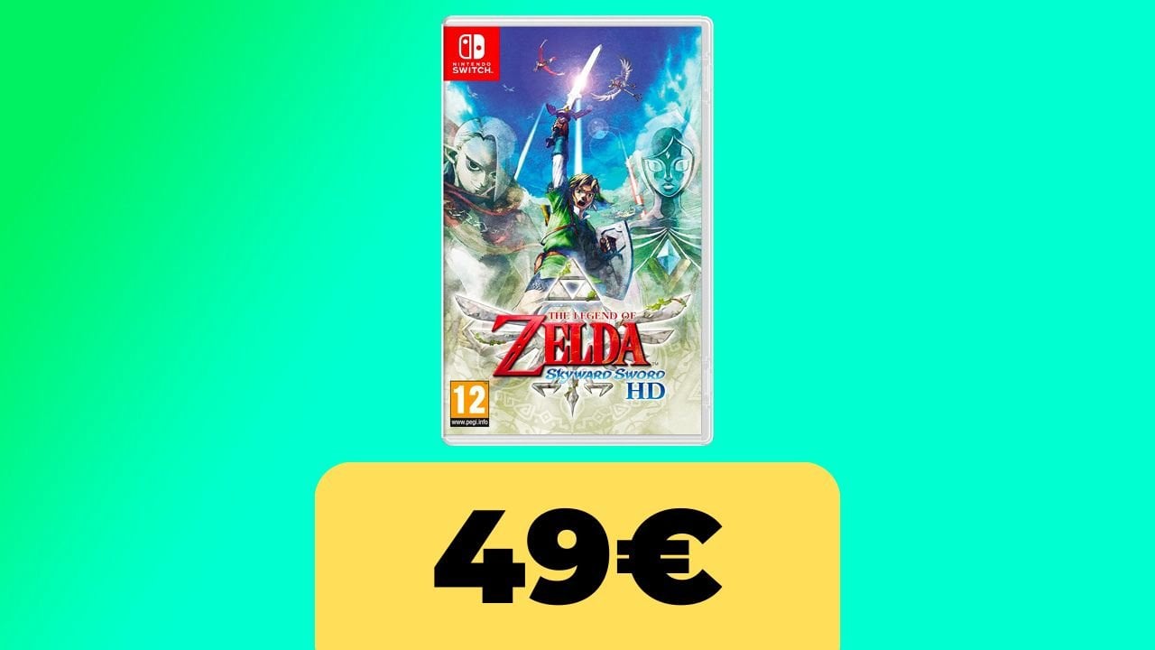 The Legend of Zelda: Skyward Sword HD, il titolo di Nintendo è in forte sconto su Amazon