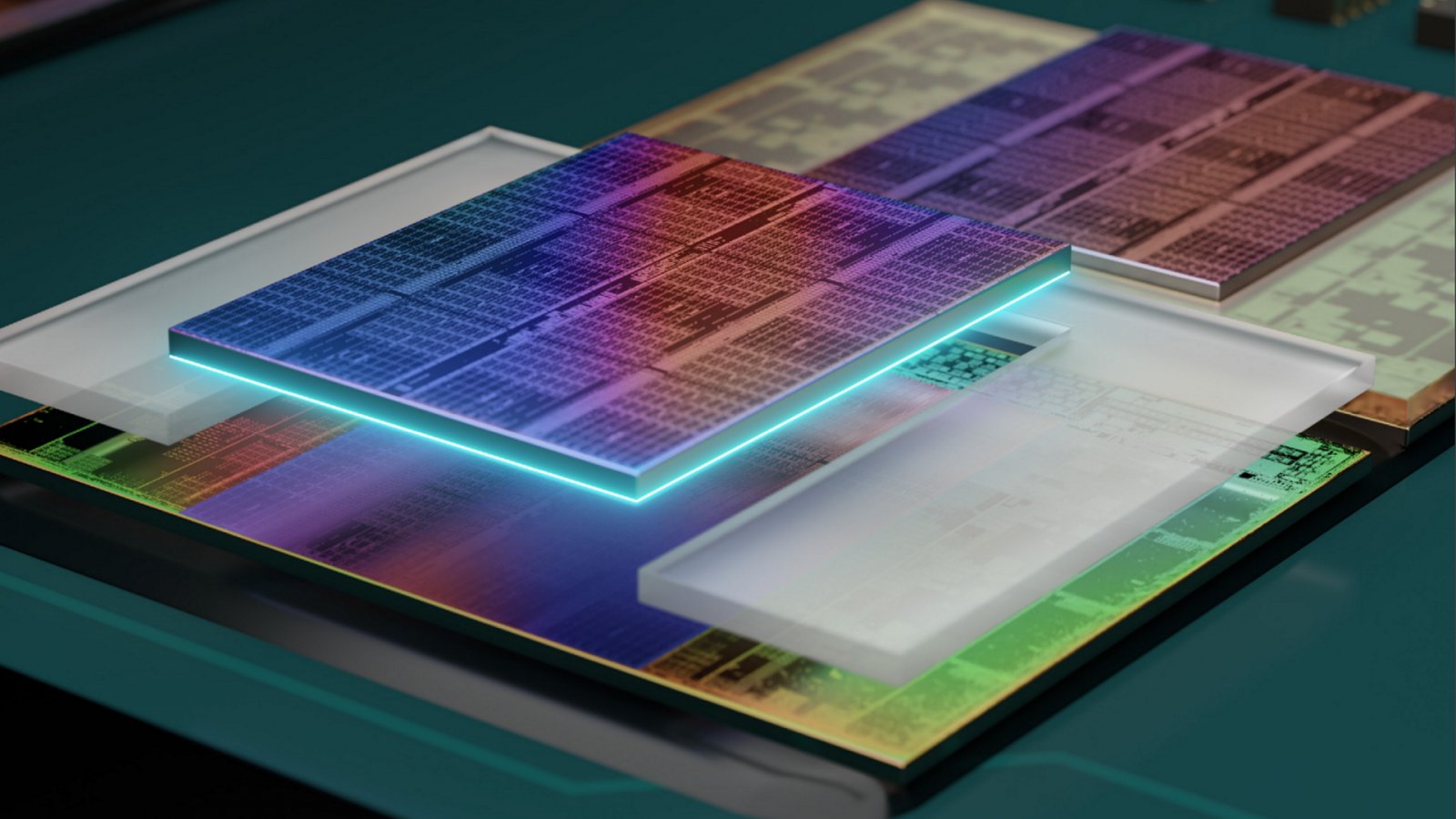 Un'illustrazione del sistema 3D Cache di AMD