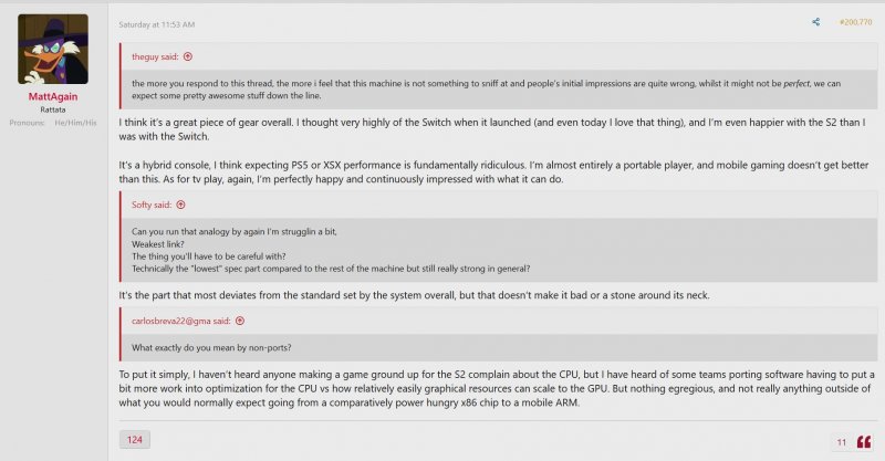 Il post di MattAgain su Famiiboards