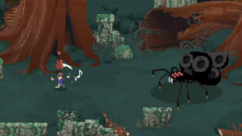 Scontro con un ragno amplificato