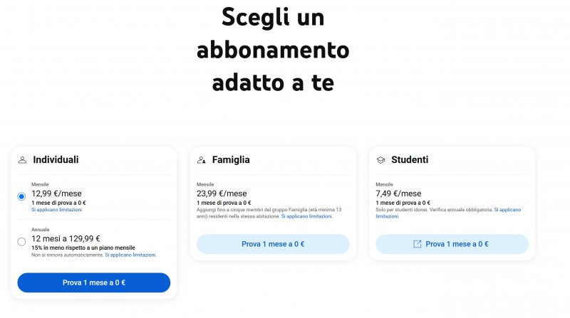 Gli abbonamenti YouTube Premium
