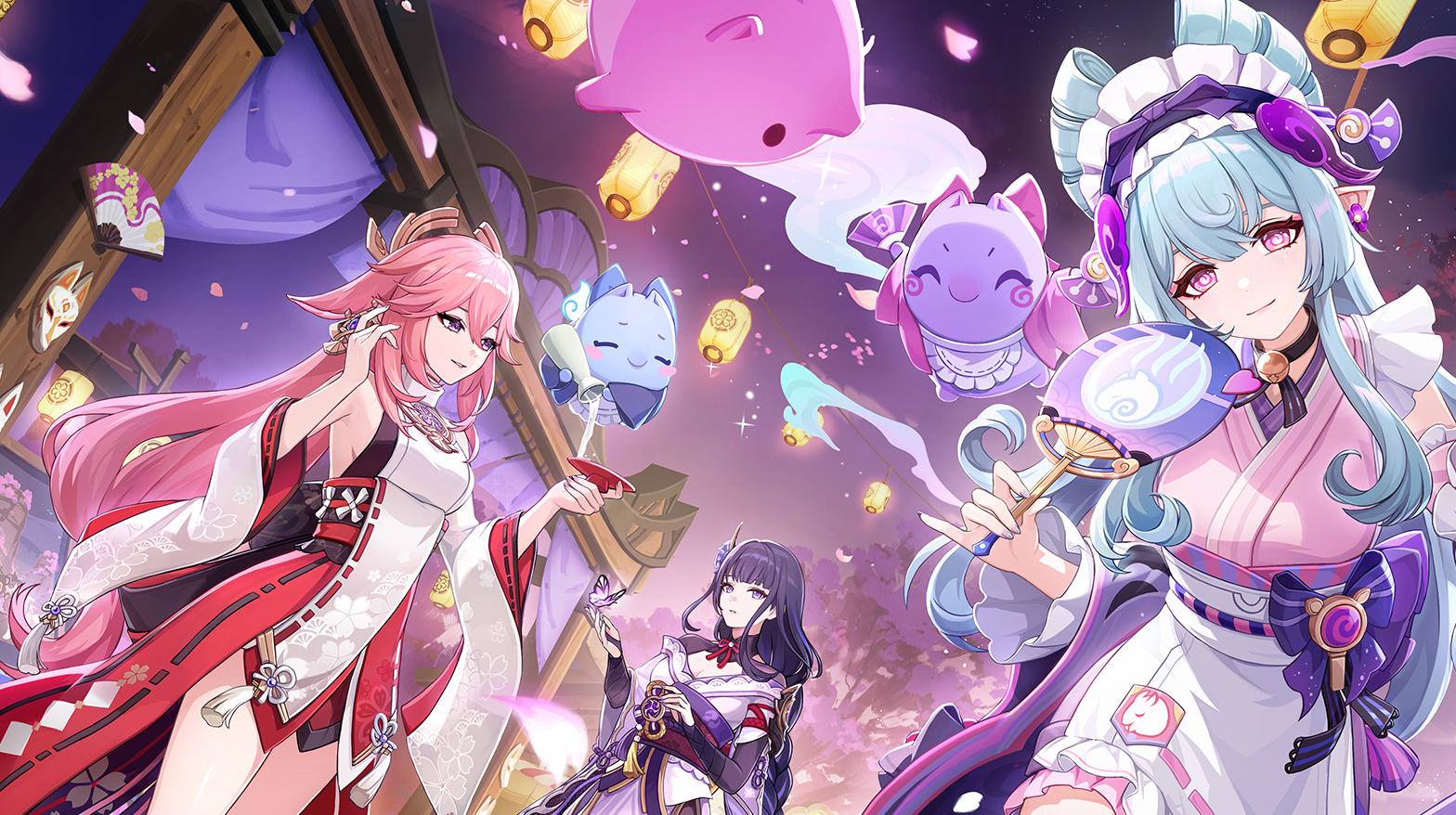 Alcuni personaggi di Genshin Impact