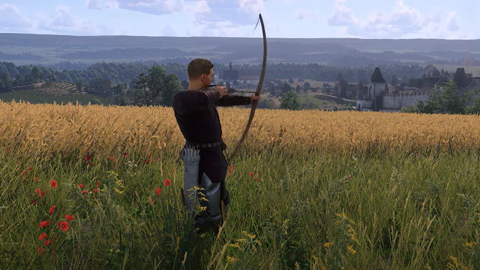 Henry si diletta con l'arco in Kingdom Come: Deliverance 2