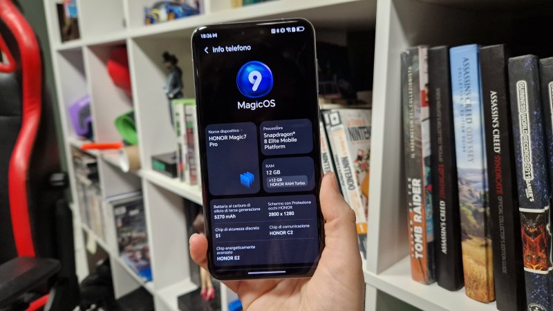 Il software è Magic OS 9, basato su Android 15 Il software è Magic OS 9, basato su Android 15