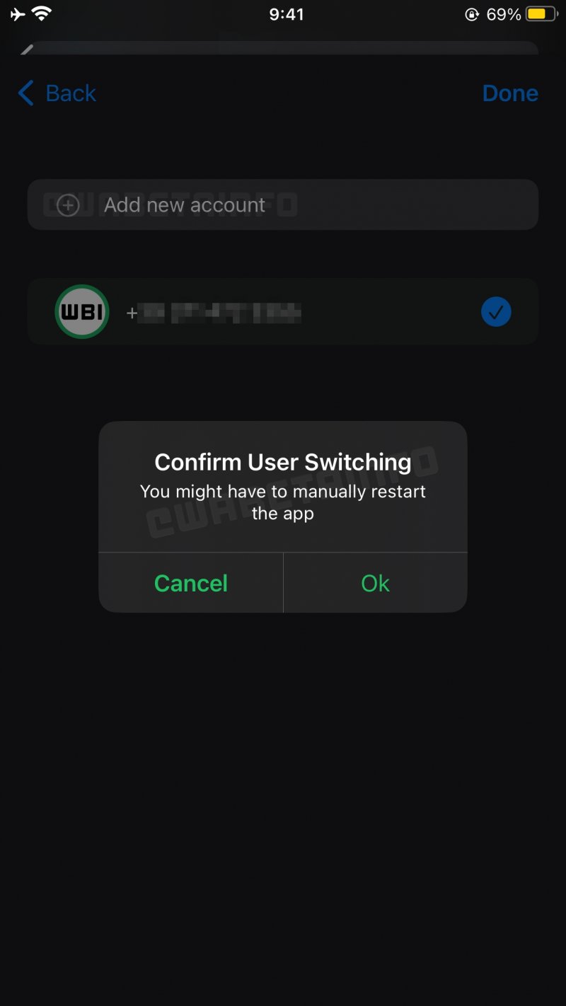 Il multi-account sta arrivando anche su WhatsApp per iPhone