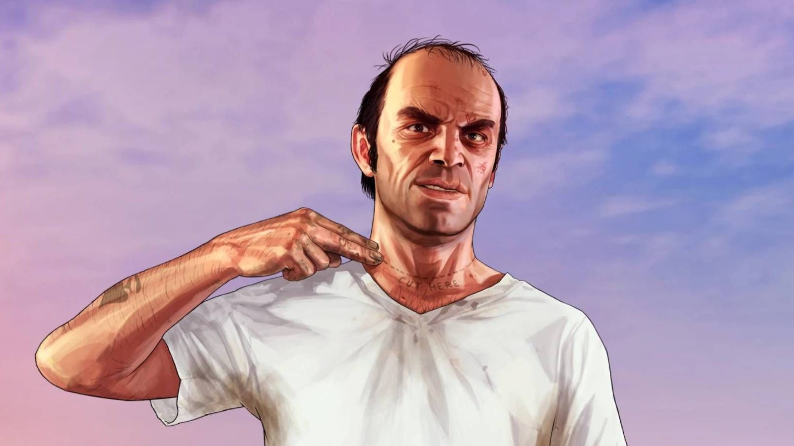 Trevor in un'illustrazione di GTA 5