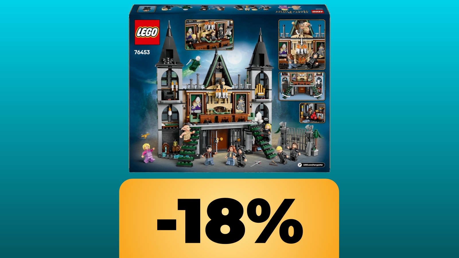 set LEGO Harry Potter Villa Malfoy e lo sconto di Amazon