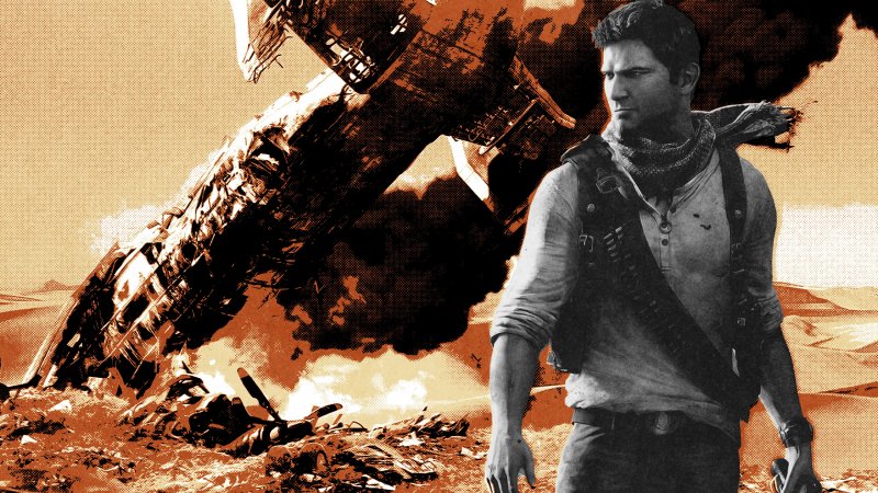 Nathan Drake dopo l'ennesimo atterraggio 'brusco'