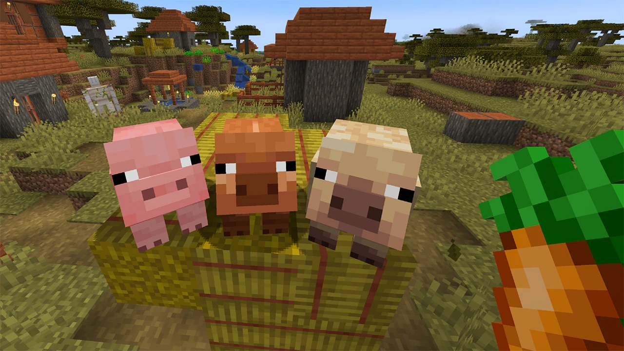 Le nuove varianti del maiale in Minecraft