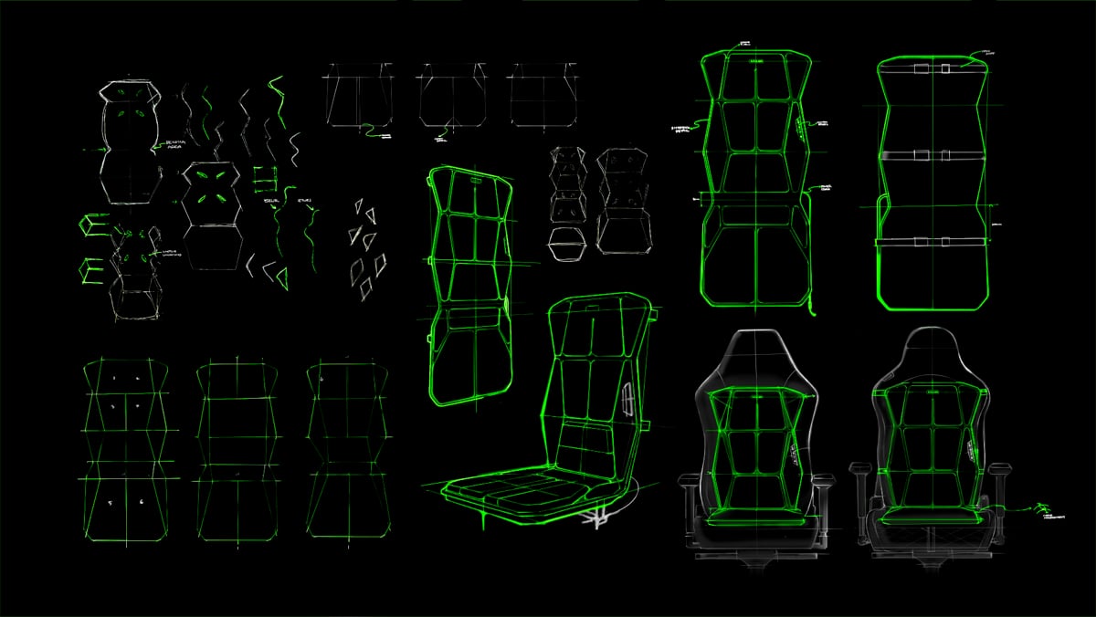 Alcuni schemi di design per concepire quello definitivo di Razer Freyja