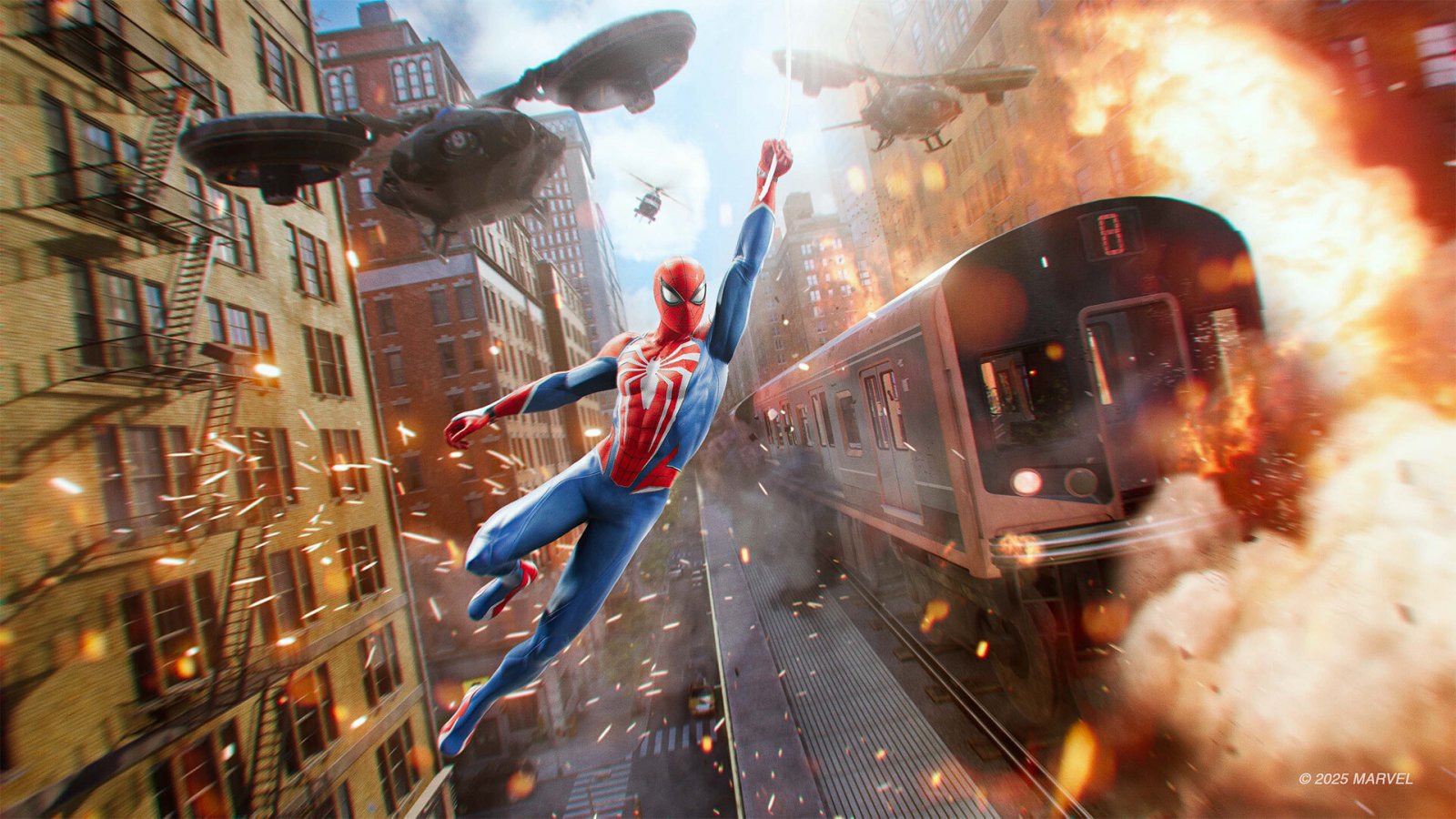 Un'immagine dalla versione PC di Marvel's Spider-Man 2