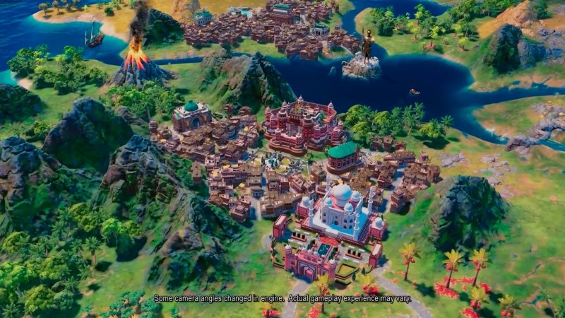 Una mappa di Civilization 7