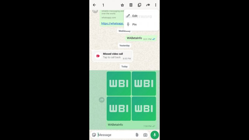 La modifica delle didascalie in WhatsApp Beta perAndroid (fonte: WaBetaInfo)