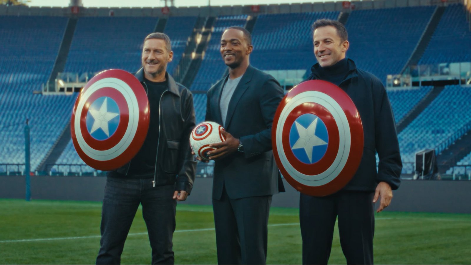 Totti, Mackie e Del Piero in campo per Captain America: Brave New World