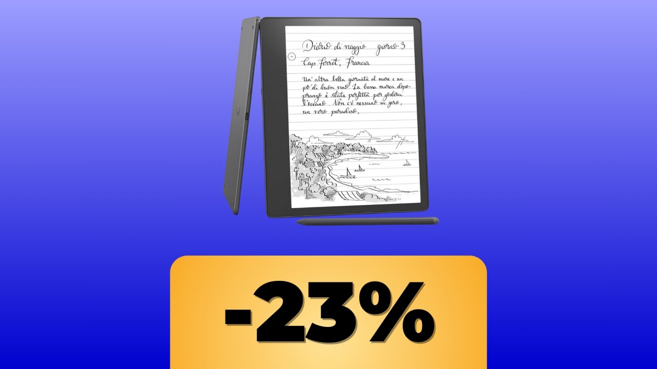 Il Kindle Scribe è in sconto su Amazon: leggi e scrivi senza distrazioni