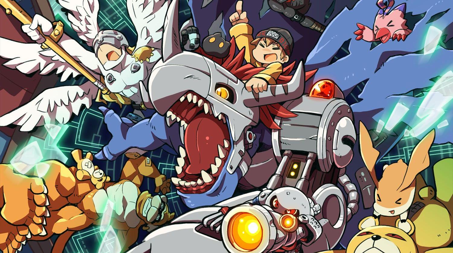 Un artwork del primo Digimon World